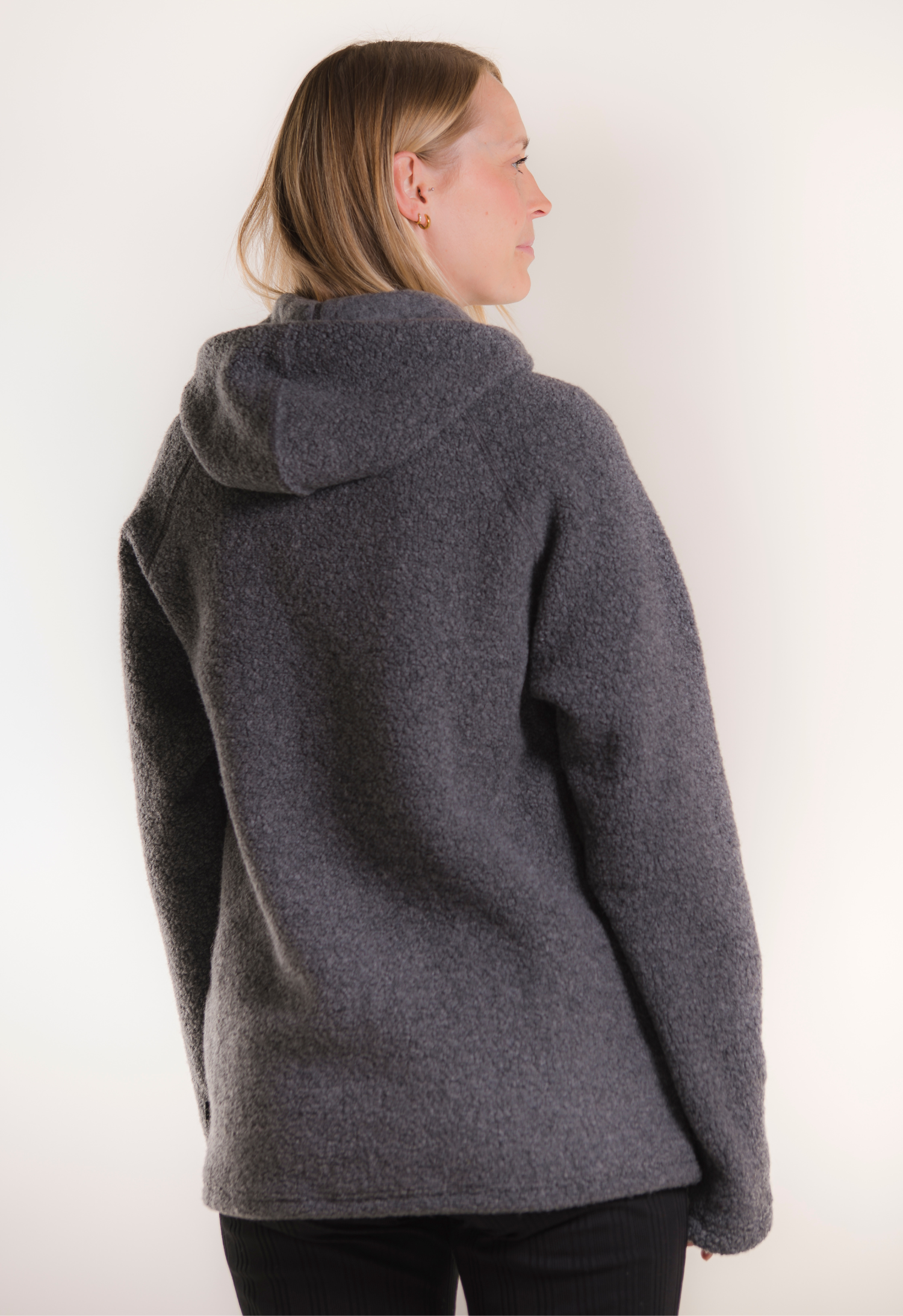 Baby carrier hoodie - Grey gallery