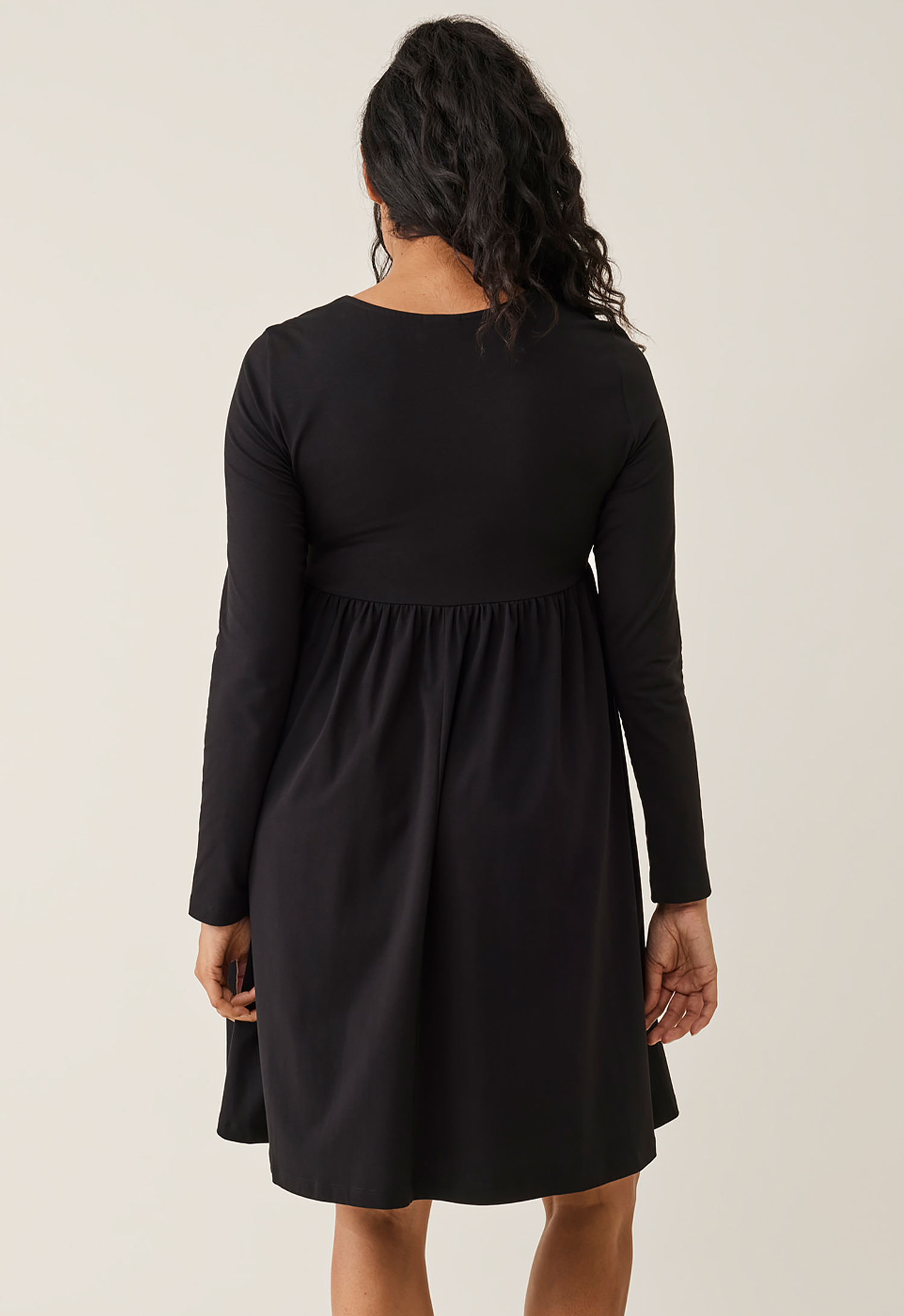 Maternity babydoll dress - Black gallery