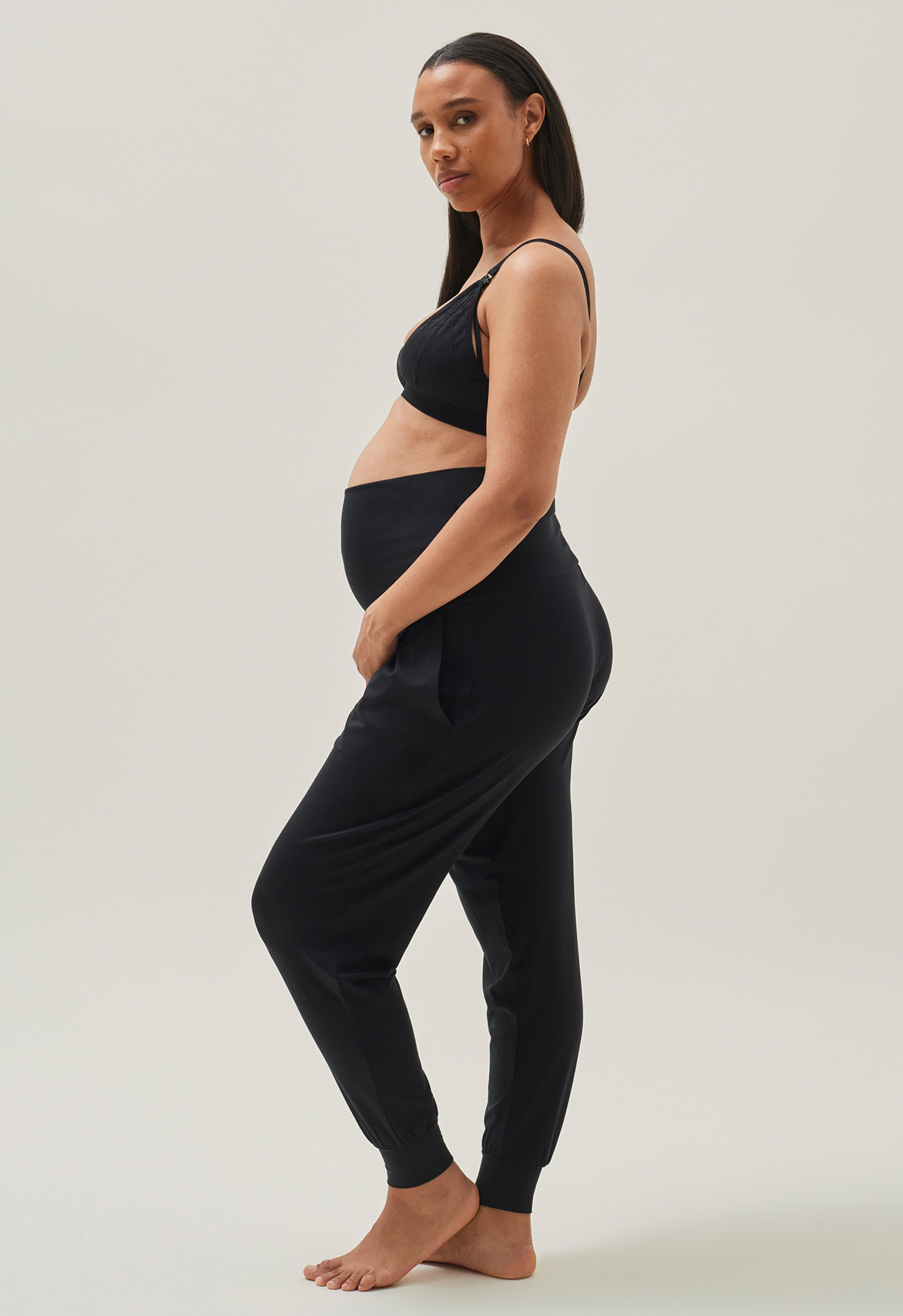 Soft maternity pants - Black1 gallery