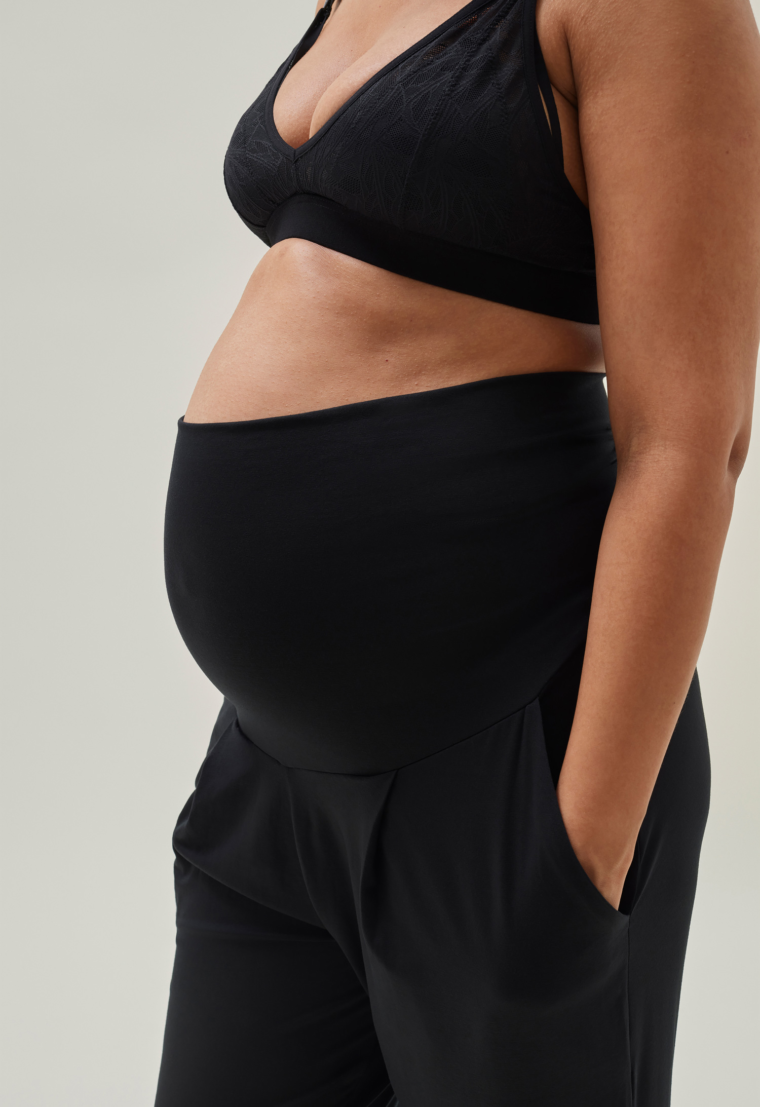 Soft maternity pants - Black1 gallery