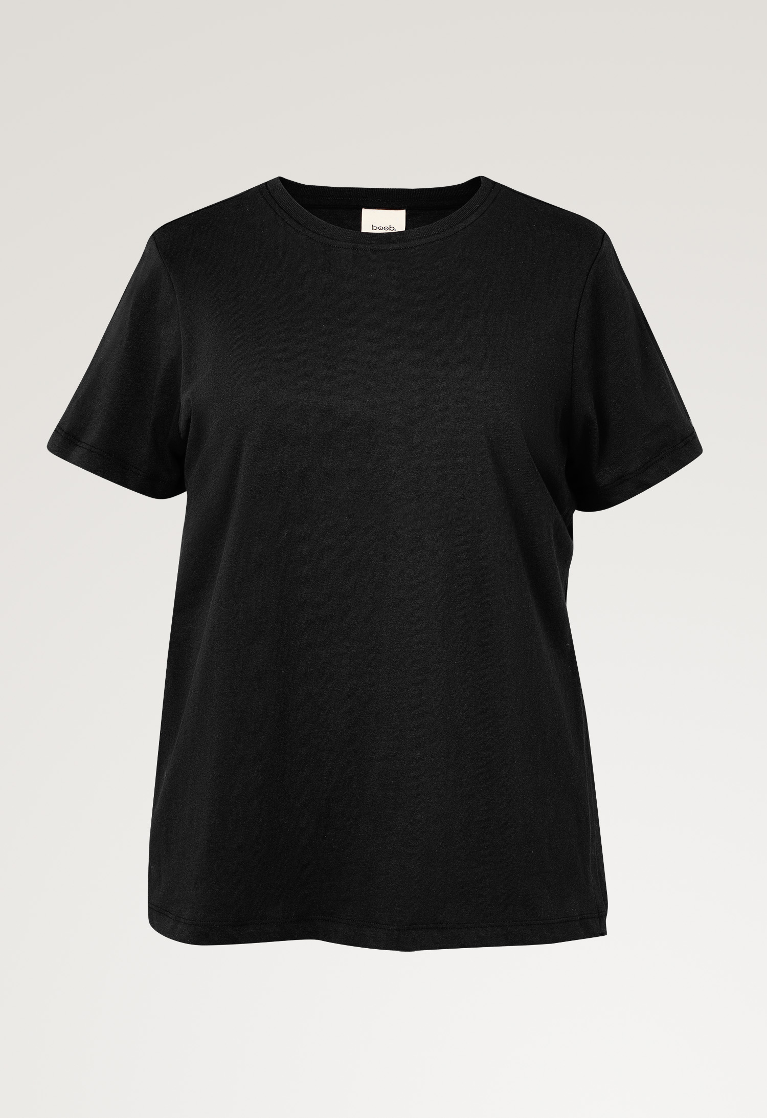 Maternity t-shirt with nursing access - Black - PRE-ORDER – Ships at the beginning of February gallery
