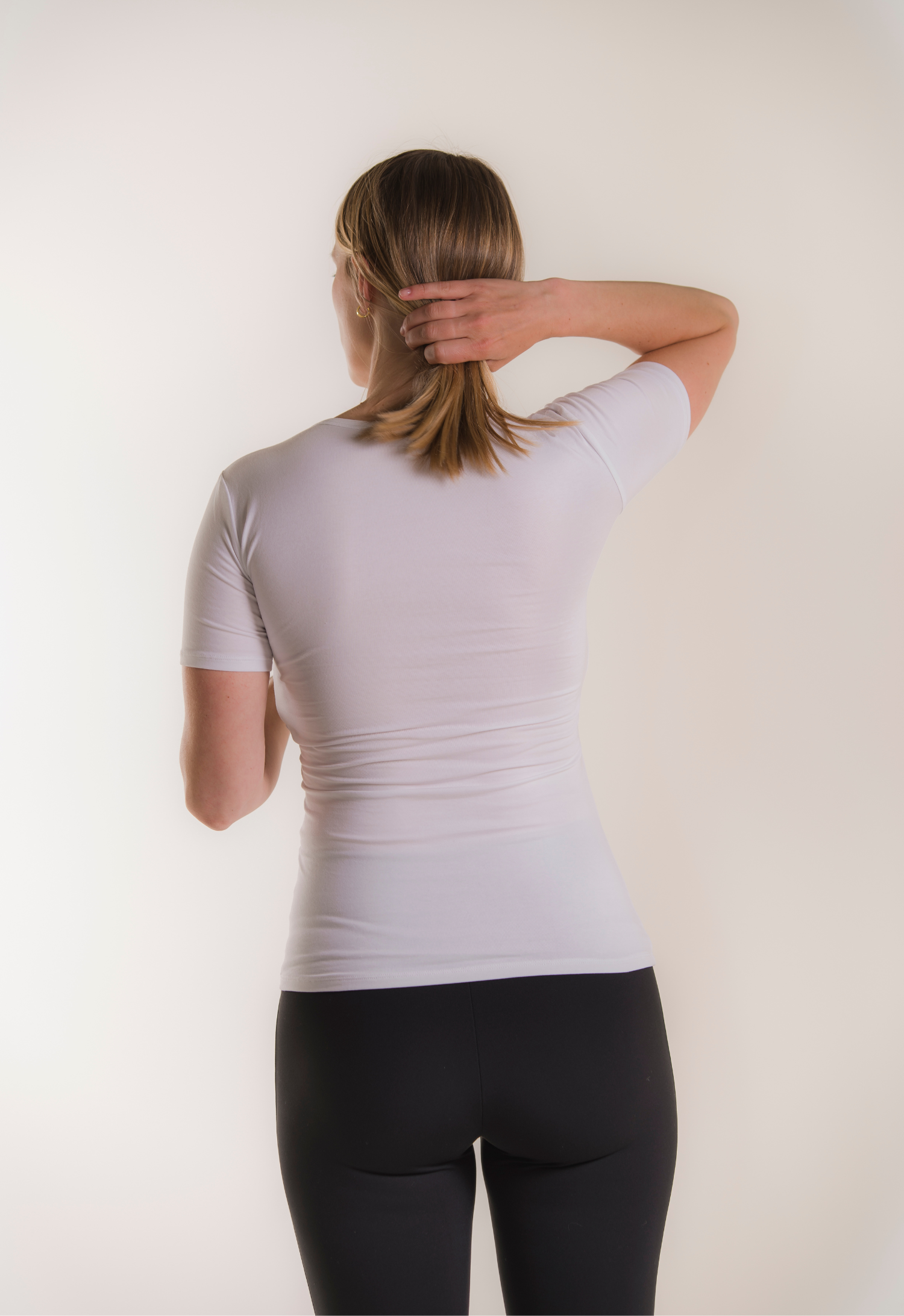 Essential nursing top short sleeve - White gallery