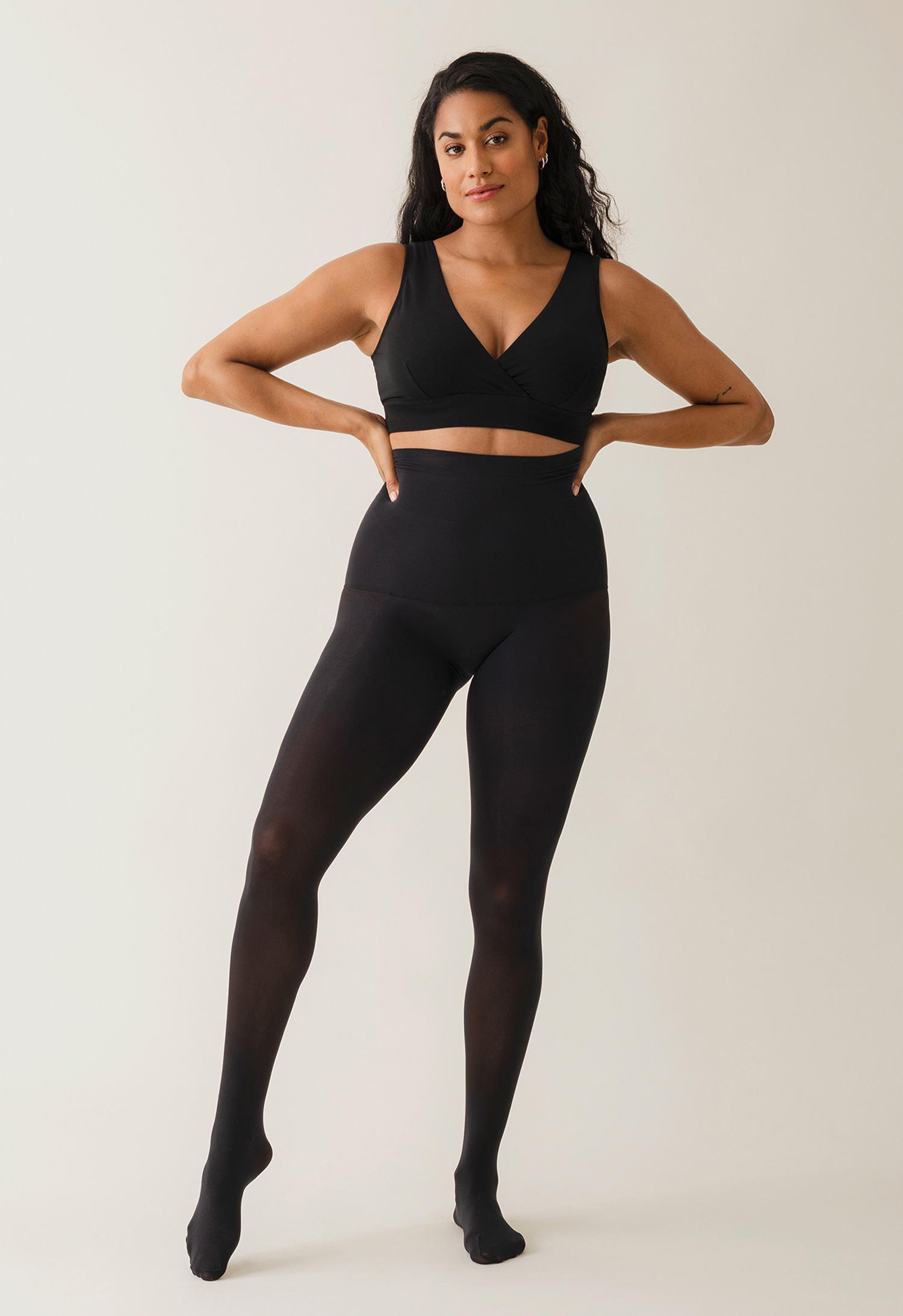 Supportive Curve Hugger tights - Black