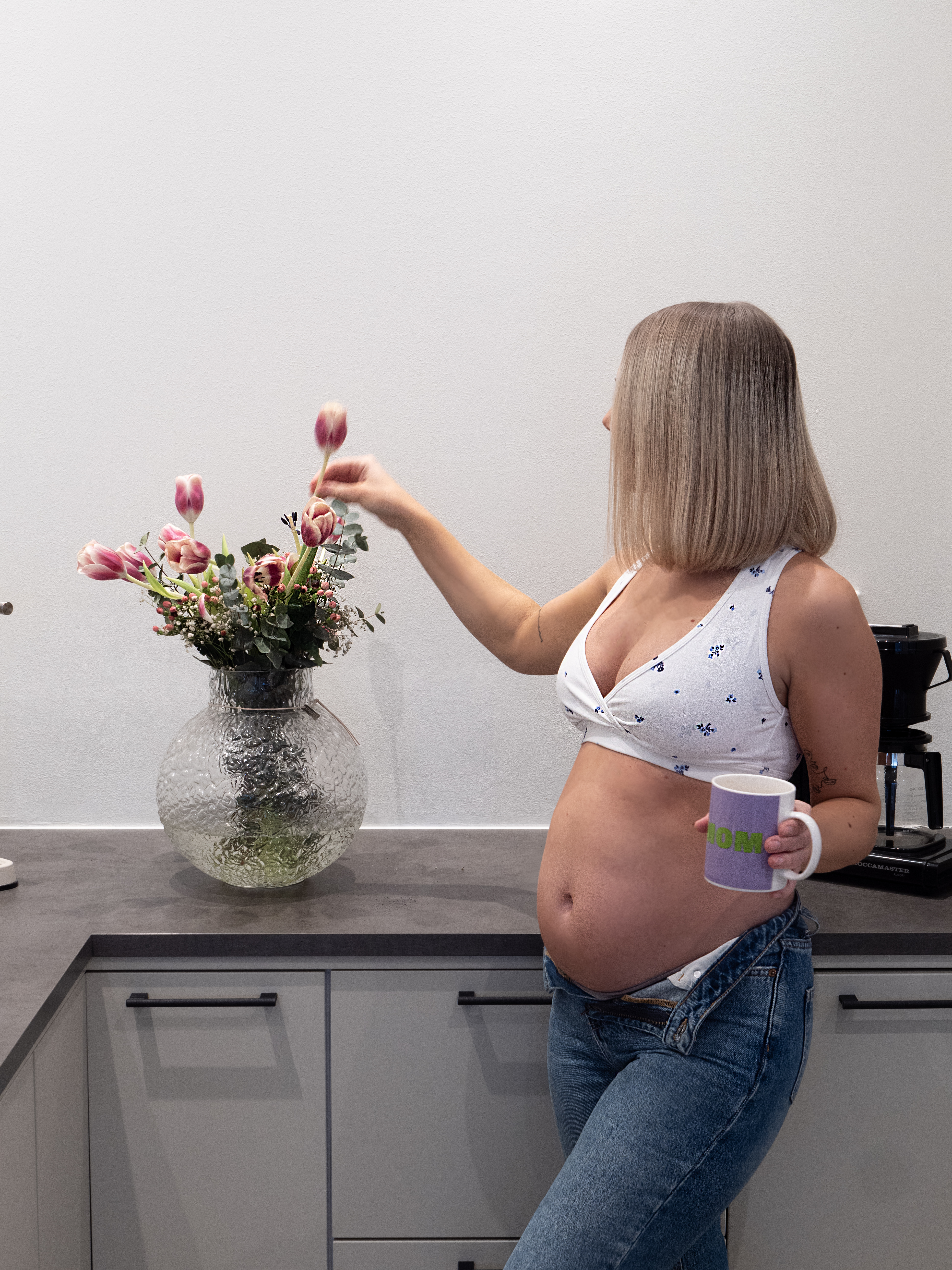 Essential maternity and nursing bra - Flower print gallery